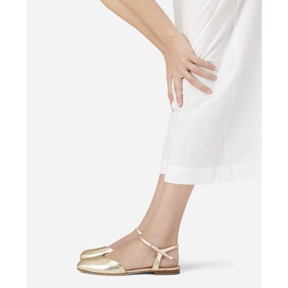 AGL Milly Ankle Strap Slingback Flats Gold Size  36.5 /US 6.5 - Picture 5 of 13